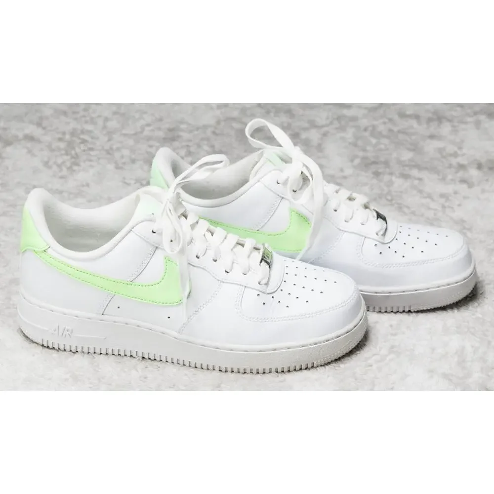 Nike Air Force 1 07 Next Nature White Lime Blast Sneakers Womens 9.5 DD8959-114